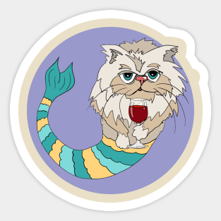 Lilly the Cat Purrmaid Sticker